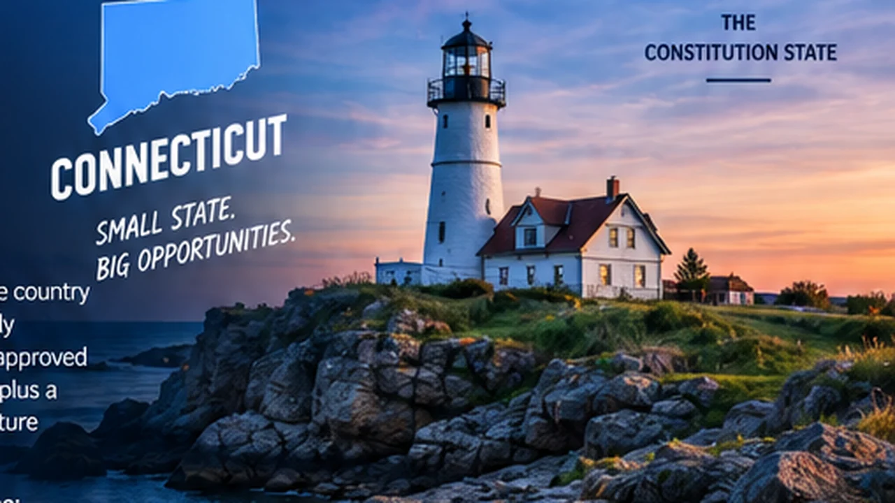 Connecticut lighthouse and state graphic illustrating the regulated sports betting market