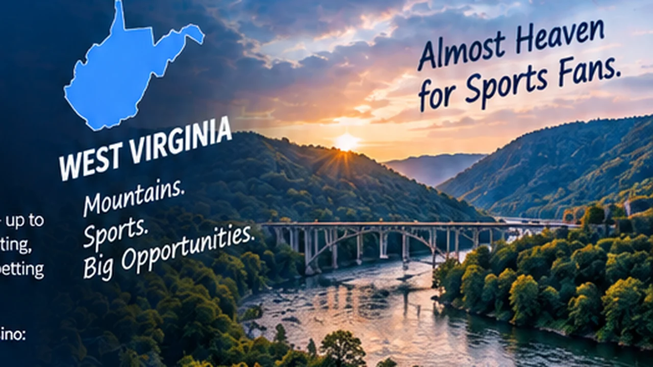 Scenic West Virginia mountain and bridge view used for the West Virginia sports betting state guide